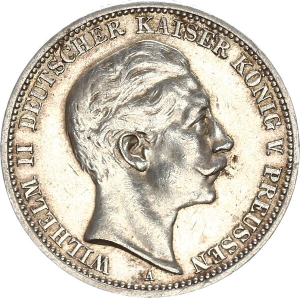Preußen Wilhelm II. 3 Mark 1912 A Silber ss-vz Jäger 103