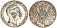 Preußen Wilhelm II. 3 Mark 1912 A Silber ss-vz Jäger 103