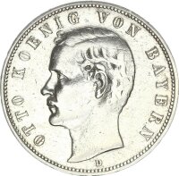 Bayern Otto 5 Mark 1904 D Silber ss Jäger 46