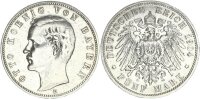 Bayern Otto 5 Mark 1904 D Silber ss Jäger 46