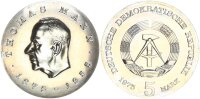 DDR Gedenkmünze 5 Mark 1975 A Thomas Mann pfr., stgl. Jäger 1556