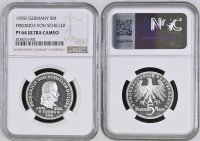 BRD Gedenkmünze 5 DM 1955 F Friedrich v. Schiller,...