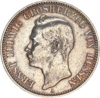 Hessen Ernst Ludwig 2 Mark 1899 A Silber ss Jäger 72