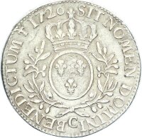 Frankreich Königreich Louis XV. Ecu C (Caen) Silber f. ss/ss