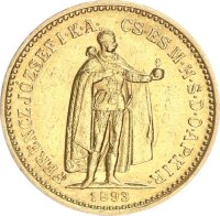 Österreich Ungarn Franz Joseph I. 10 Kronen 1893 KB...