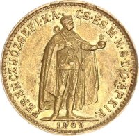 Österreich Ungarn Franz Joseph I. 10 Kronen 1909 KB...