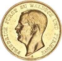 Waldeck-Pyrmont Friedrich Adolf 20 Mark 1903 A Gold vz