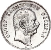 Sachsen Georg 2 Mark 1904 E Silber f. stgl./stgl....
