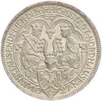 Weimarer Republik 3 Reichsmark 1927 A Nordhausen Silber...