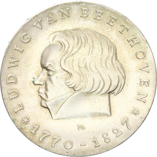 DDR Gedenkmünze 10 Mark 1970 A Ludwig van Beethoven Silber pfr., stgl. Jäger 1528