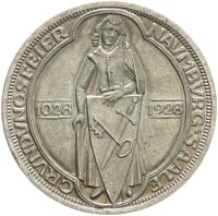 Weimarer Republik 3 Reichsmark 1928 A Naumburg Silber...