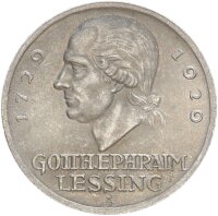 Weimarer Republik 3 Reichsmark 1929 A Lessing Silber...