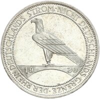 Weimarer Republik 3 Reichsmark 1930 G Rheinland Silber...