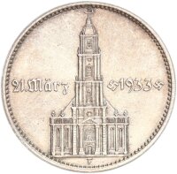 Drittes Reich 5 Reichsmark 1934 F Garnisonkirche von...