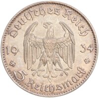 Drittes Reich 5 Reichsmark 1934 F Garnisonkirche von...