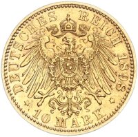 Schwarzburg-Rudolstadt Günther Victor 10 Mark 1898 A...