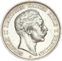 Preußen Wilhelm II. 2 Mark 1891 A Silber ss...