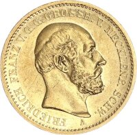 Mecklenburg-Schwerin Friedrich Franz II. 20 Mark 1872 A...