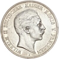 Preußen Wilhelm II. 5 Mark 1903 A Silber ss+...