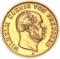 Brandenburg-Preußen Wilhelm I. 1/2 Vereinskrone...