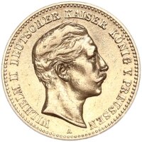 Preußen Wilhelm II. 10 Mark 1894 A Gold ss/vz...