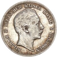 Preußen Wilhelm II. 5 Mark 1896 A Silber ss...