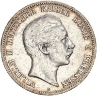 Preußen Wilhelm II. 5 Mark 1892 A Silber ss...