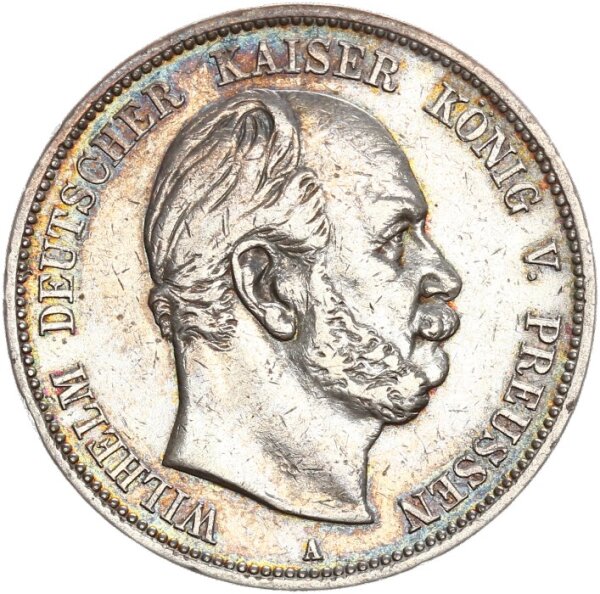 Anhalt Friedrich I. 5 Mark 1896 A Silber ss+/vz Jäger 21 kau