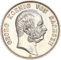 Sachsen Georg 2 Mark 1903 E Silber vz-stgl. Jäger 129