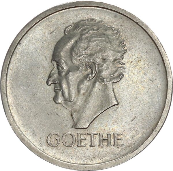 Weimarer Republik 5 Reichsmark 1932 J Goethe Silber vz+ Jäger 351