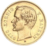 Bayern Otto 10 Mark 1902 D Gold vz/vz+ Jäger 201