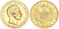 Preußen Wilhelm II. 10 Mark 1890 A erster Jahrgang...