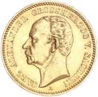 Sachsen-Weimar-Eisenach Carl Alexander 20 Mark 1896 A...