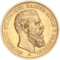 Preußen Friedrich III. 20 Mark 1888 A...