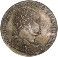 Bayern Maximilian I. (VI.) Joseph Konventionstaler 1818...