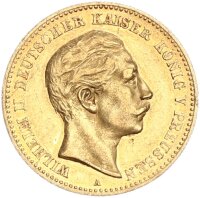 Preußen Wilhelm II. 10 Mark 1899 A Gold vz...