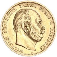 Preußen Wilhelm I. 10 Mark 1878 A Gold ss-vz...