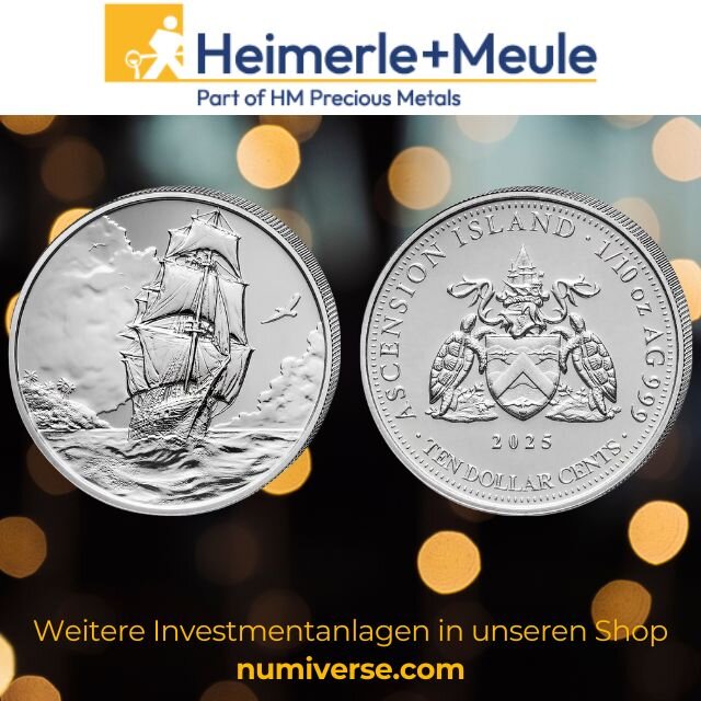 Heimerle + Meule 1/10 oz Silver Ascension Island Sailing Shi, 14,52 €