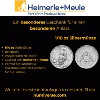 Heimerle + Meule 10 Dollar Cent 1/10 oz Silber Ascension...