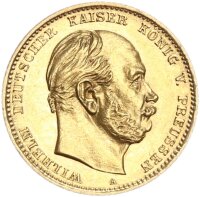 Preußen Wilhelm I. 10 Mark 1880 A Gold f....