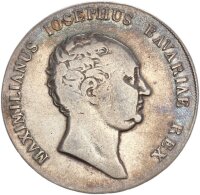 Bayern Maximilian I. (VI.) Joseph Kronentaler 1814 Silber ss
