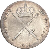 Bayern Maximilian I. (VI.) Joseph Kronentaler 1814 Silber ss