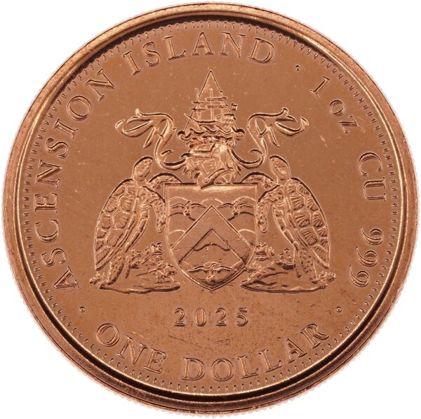 1 oz Copper Ascension Island Sailing Ship 2025 | Numiverse, 419,99 €