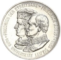 Sachsen Friedrich August III. 2 Mark 1909 E...