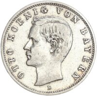 Bayern Otto 2 Mark 1904 D Silber ss Jäger 45