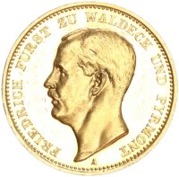 Waldeck-Pyrmont Friedrich Adolf 20 Mark 1903 A Gold PP...