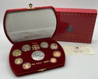 Vatikan KMS 1 Cent bis 2 Euro + Medaille 2004 IPZS -...