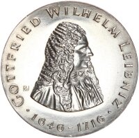 DDR Gedenkmünze 20 Mark 1966 A Gottfried Wilhelm...