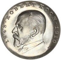 DDR Gedenkmünze 5 Mark 1968 A Robert Koch pfr.,...