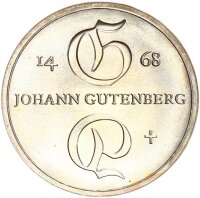 DDR Gedenkmünze 10 Mark 1968 A Johannes Gutenberg...